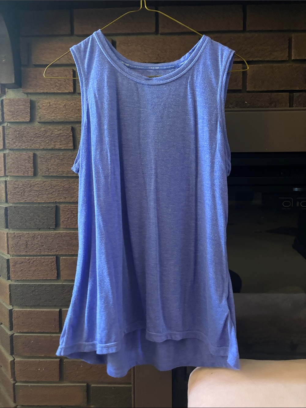 Calvin Klein Performance Sleeveless Swing Tank - Periwinkle Blue